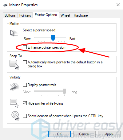 Mouse DPI settings